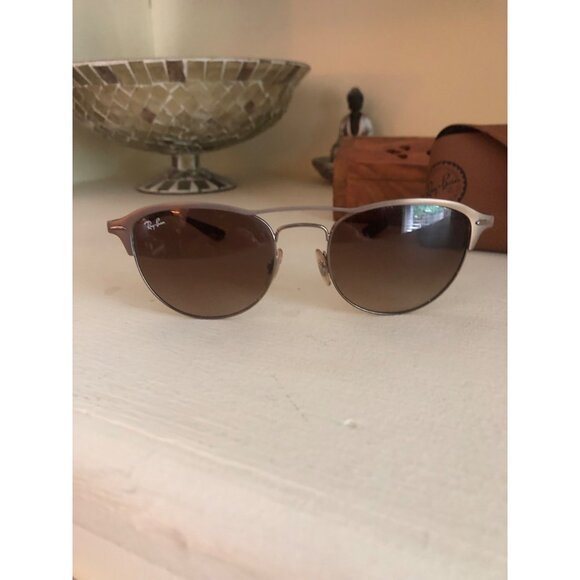RAY BAN Light Brown Unisex Sunglasses RB3596 with Protective Case - Picture 9 of 13